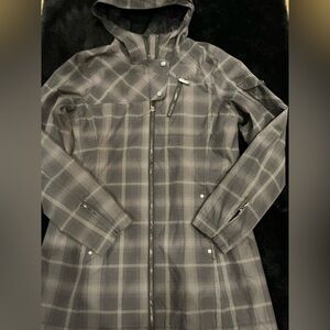 Marmot Women's MemBrane Plaid Hooded Storm Jacket Size Medium